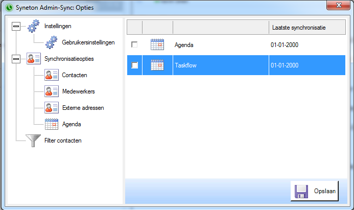 Admin-Sync: agenda en TaskFlow
