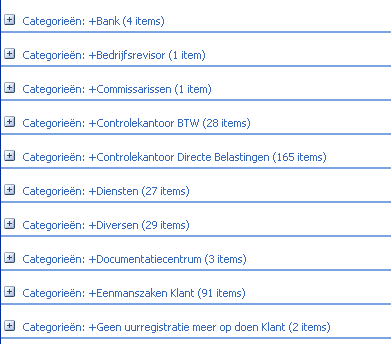 Outlook categorieën gemaakt door Admin-Sync